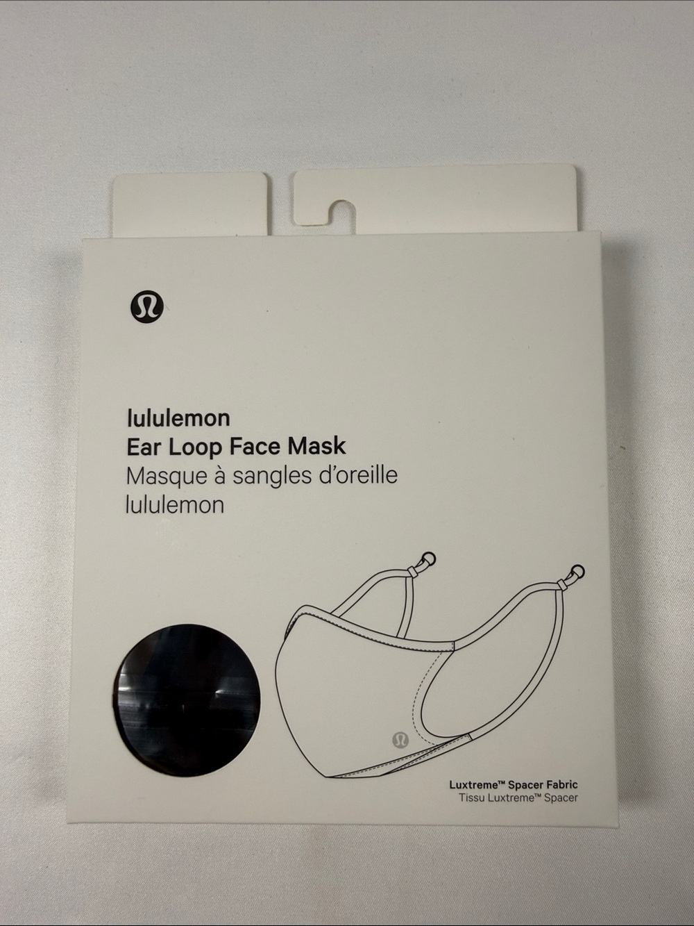 lululemon athletica Black Ear Loop Face Mask - Women's Packaged